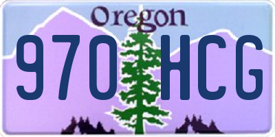 OR license plate 970HCG