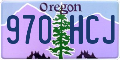 OR license plate 970HCJ