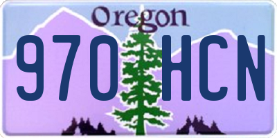 OR license plate 970HCN