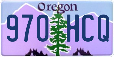OR license plate 970HCQ