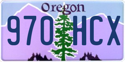 OR license plate 970HCX