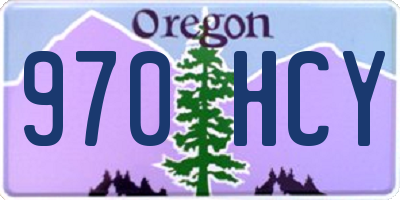 OR license plate 970HCY
