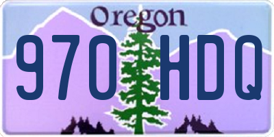 OR license plate 970HDQ