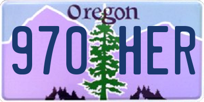 OR license plate 970HER