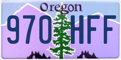 OR license plate 970HFF