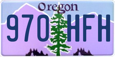 OR license plate 970HFH