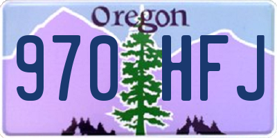 OR license plate 970HFJ