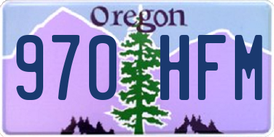 OR license plate 970HFM