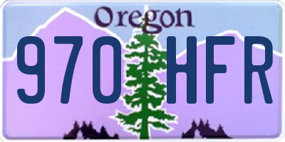 OR license plate 970HFR