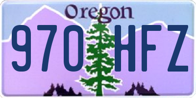 OR license plate 970HFZ