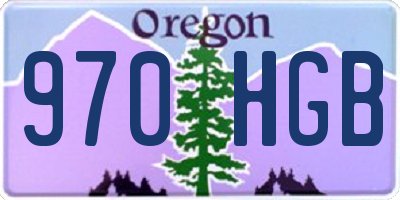 OR license plate 970HGB