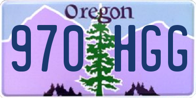 OR license plate 970HGG