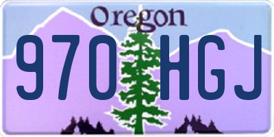 OR license plate 970HGJ