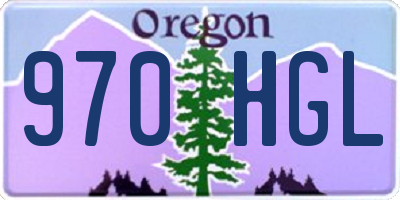 OR license plate 970HGL