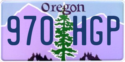 OR license plate 970HGP