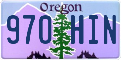 OR license plate 970HIN