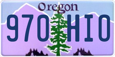 OR license plate 970HIO