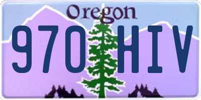 OR license plate 970HIV