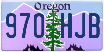 OR license plate 970HJB