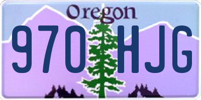 OR license plate 970HJG