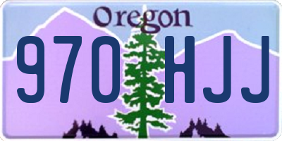 OR license plate 970HJJ