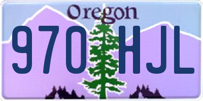 OR license plate 970HJL