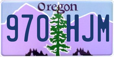 OR license plate 970HJM