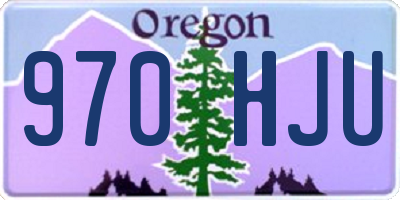OR license plate 970HJU