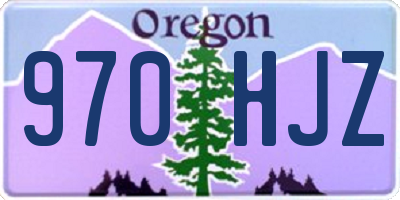OR license plate 970HJZ