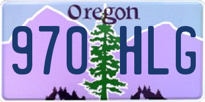 OR license plate 970HLG