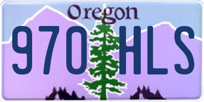 OR license plate 970HLS