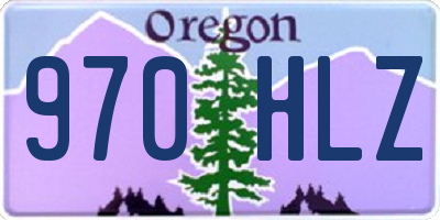 OR license plate 970HLZ