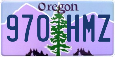 OR license plate 970HMZ