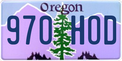 OR license plate 970HOD