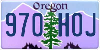 OR license plate 970HOJ