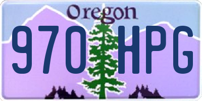 OR license plate 970HPG
