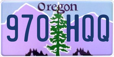 OR license plate 970HQQ