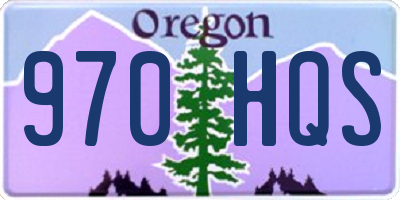 OR license plate 970HQS