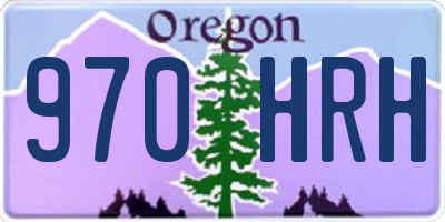 OR license plate 970HRH