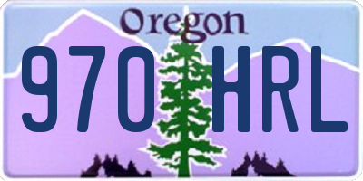 OR license plate 970HRL