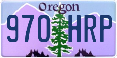 OR license plate 970HRP