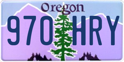 OR license plate 970HRY