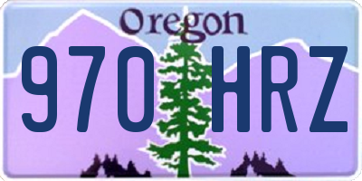 OR license plate 970HRZ