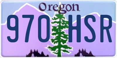 OR license plate 970HSR