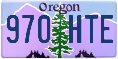 OR license plate 970HTE