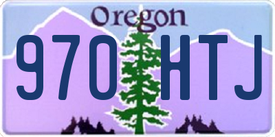 OR license plate 970HTJ