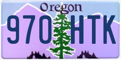 OR license plate 970HTK