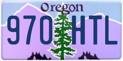 OR license plate 970HTL