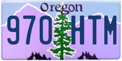 OR license plate 970HTM