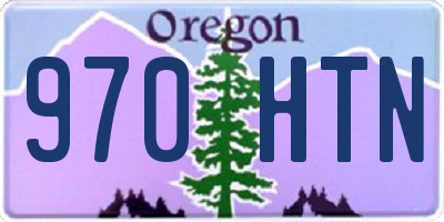 OR license plate 970HTN